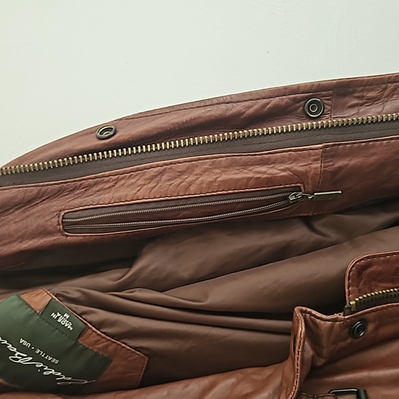 Eddie Bauer Lamb Leather Field Jacket M - Picture 8 of 9